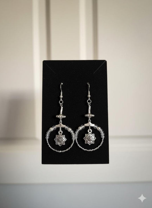 Silver Web earings