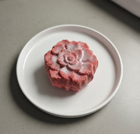 Autumnal Bloom Bath Bomb (Silver & Red Dust Edition)
