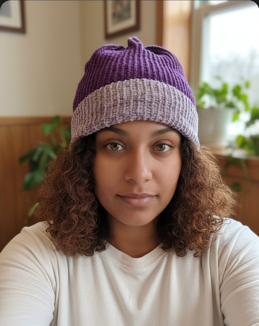 Super-Soft Chenille Knit Beanie Hat – Cozy & Plush Winter Warmth