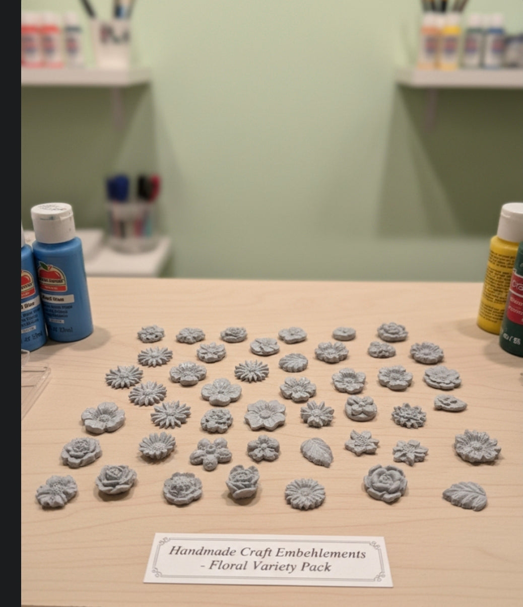 Bulk Clay Flowers - Unpainted & Glazed for Crafters