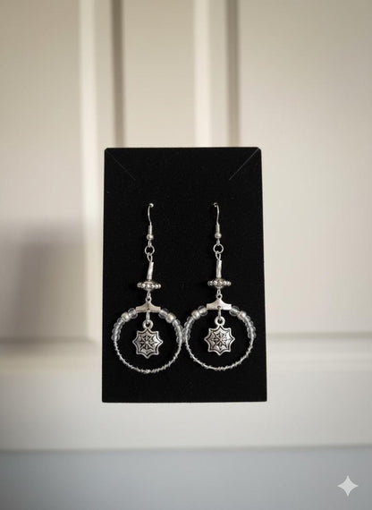 Silver Web earings